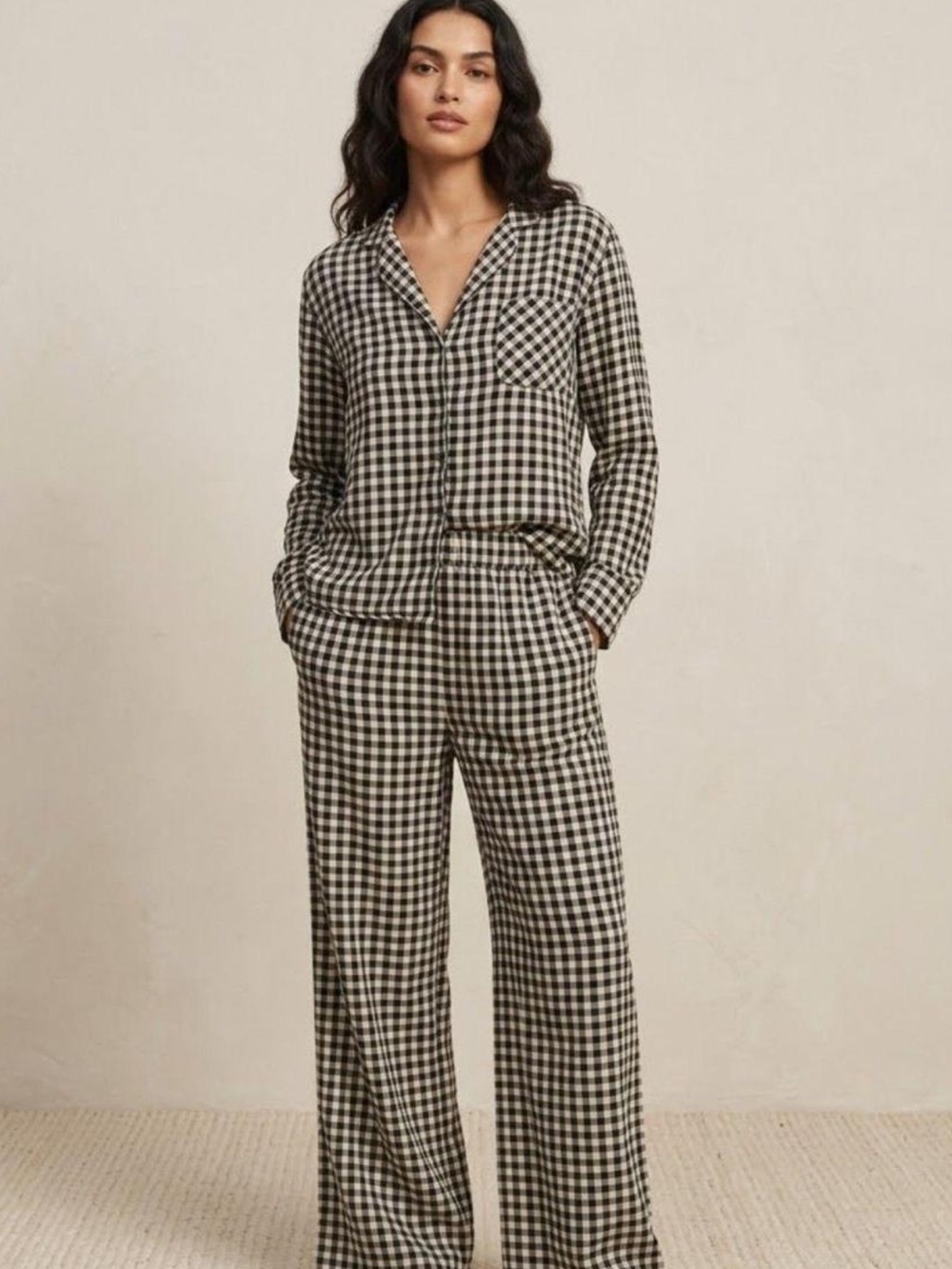 WeWoreWhat Black and White Gingham Set